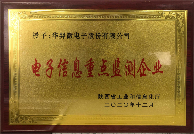 電子信息重點監測企業