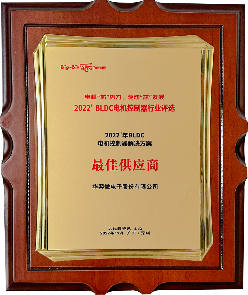 2022年BLDC電機控制器解決方案最佳供應商